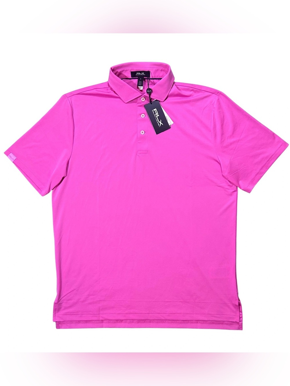 RLX Ralph Lauren Bright Pink Golf Concept Jersey Performance Polo NWT M